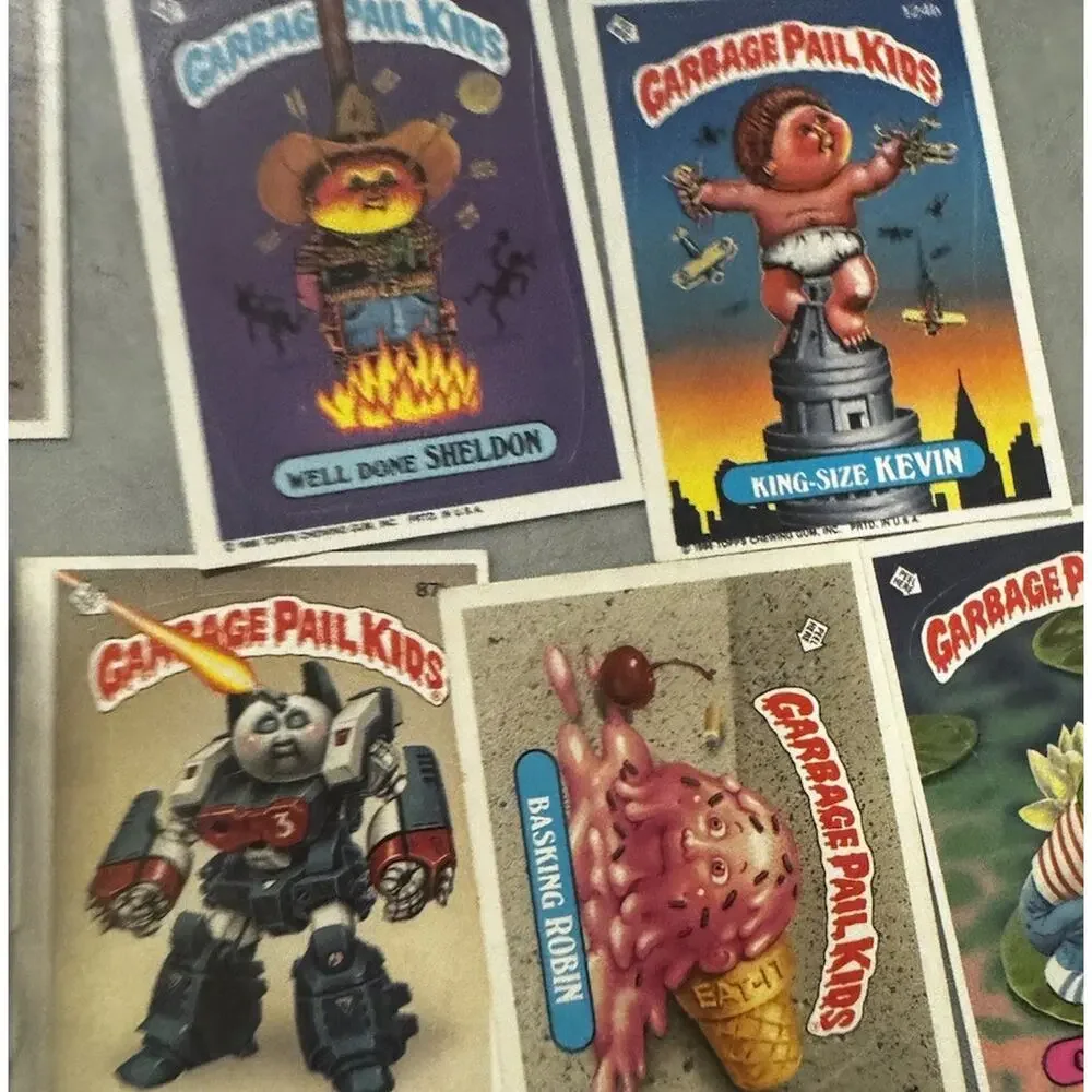 Vintage Garbage Pail Kids Lot GPK Cards 80s Rare Gross Collection And Fig
